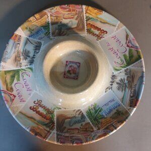 Tropical EcoBamboo Chip N Dip Tray